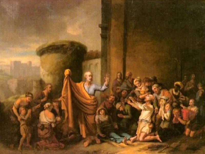 1756-Johann Peter von Langer - San Pietro resuscita Tabita